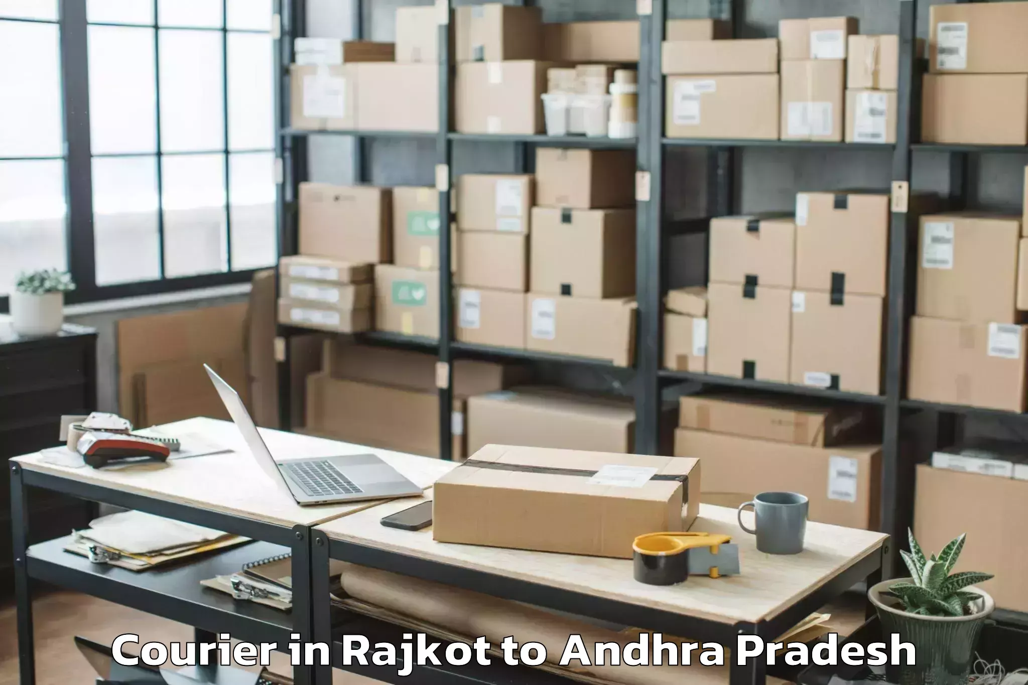 Leading Rajkot to Rompicherla Courier Provider